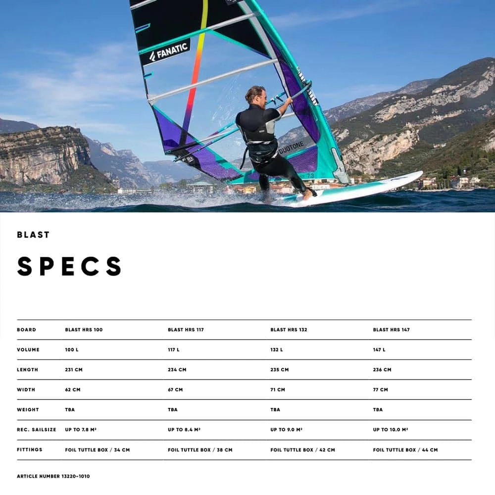 Fanatic Blast HRS Windsurf Board 2022 4 Fanatic Blast HRS Windsurf Board 2022 - Image 2