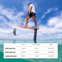 Duotone Spirit AL Surf Foil 2023 -Surfing Gear DTK Spirit Surf 2022 Spec