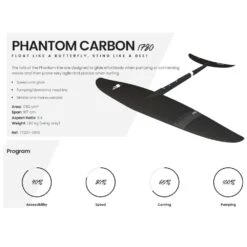 F-One Phantom Carbon Foil 2023 25 F-One Phantom Carbon Foil 2023 -Surfing Gear F One Phantom Carbon 1780 plane 2022