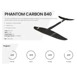 F-One Phantom Carbon Foil 2023 23 F-One Phantom Carbon Foil 2023 -Surfing Gear F One Phantom Carbon 840 plane 2022