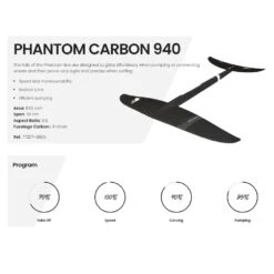 F-One Phantom Carbon Foil 2023 18 F-One Phantom Carbon Foil 2023 -Surfing Gear F One Phantom Carbon 940 plane 2022