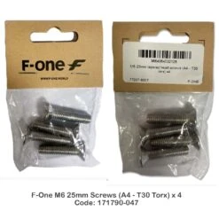 F-One Foil Bolt M6 Sets2023 -Surfing Gear F One m6 25mm screw x4