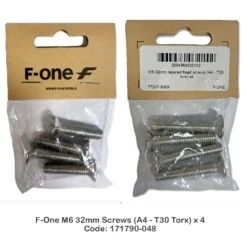 F-One Foil Bolt M6 Sets2023 -Surfing Gear F One m6 32mm screw x4