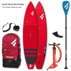 Fanatic Ray Air Paddle Board 2023 -Surfing Gear Fanatic 2022 iSUP 0001 Red20Ray20Package