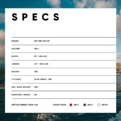 Fanatic Sky SUP Foil Ltd Paddle Board 2021 -Surfing Gear H2O 2020 Fanatic SUP Rigid Spec 0049 Surf SUP Foil Ltd