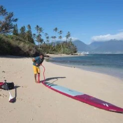 Fanatic Falcon Air Premium Paddle Board 2024 -Surfing Gear H2O 2020 Fanatic iSUP Action 38 FalconAir 1