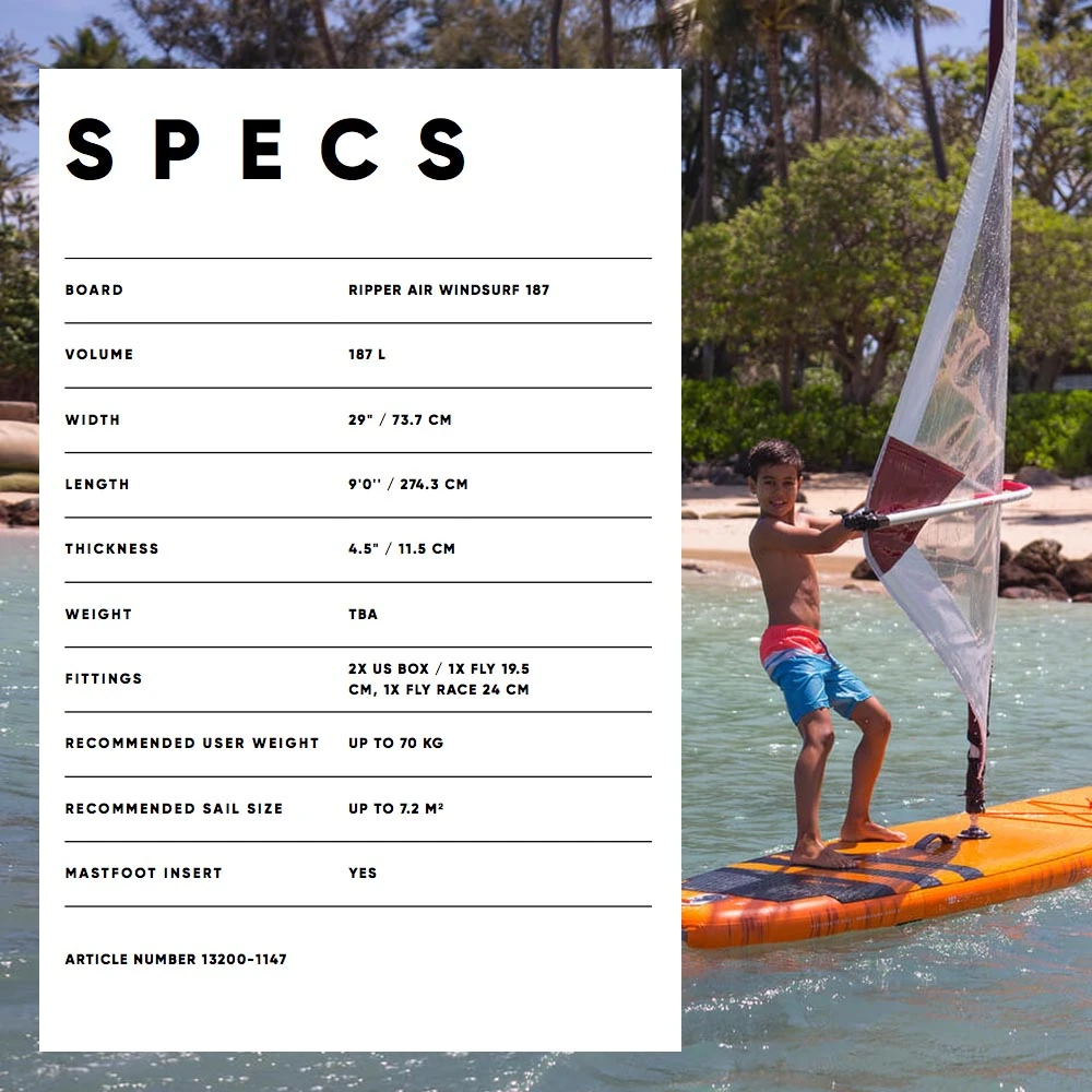 Fanatic Ripper Air Windsurf Paddle Board 2024 4 Fanatic Ripper Air Windsurf Paddle Board 2024 - Image 2