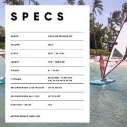 Fanatic Viper Air Windsurf Premium Paddle Board 2024 -Surfing Gear H2O 2020 Fanatic iSUP Spec 0028 Viper Premium 1
