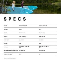 Fanatic Ray Air Paddle Board 2023 -Surfing Gear H2O 2020 Fanatic iSUP Spec 0041 Ray