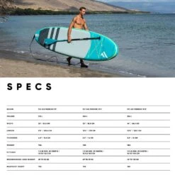 Fanatic Fly Air Premium Paddle Board 2024 -Surfing Gear H2O 2020 Fanatic iSUP Spec 0056 Fly Premium