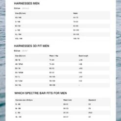 ION Apex Kite Harness 2023 17 ION Apex Kite Harness 2023 -Surfing Gear ION 2023 Harnesses 0089 Mens Harness 23 Size chart