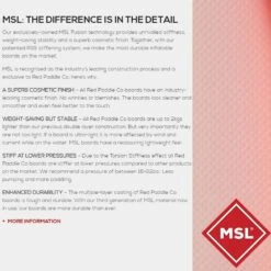 Red Sport SE Paddle Board 2022 27 Red Sport SE Paddle Board 2022 -Surfing Gear MSL Spec 8